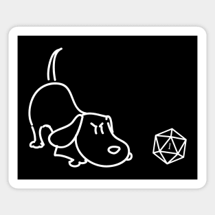 Dog Lover and TRPG Tabletop RPG Gaming Addict Sticker